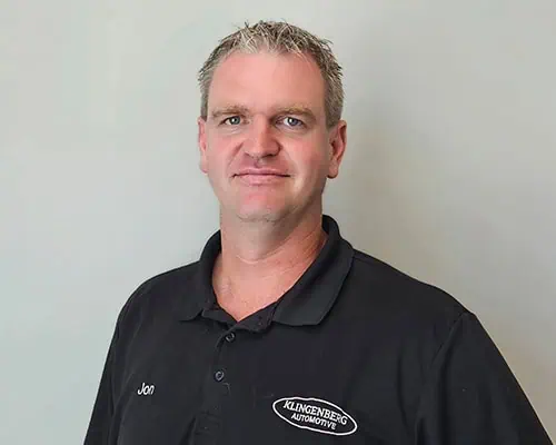 Jon, Owner/Technician at Klingenberg Automotive.